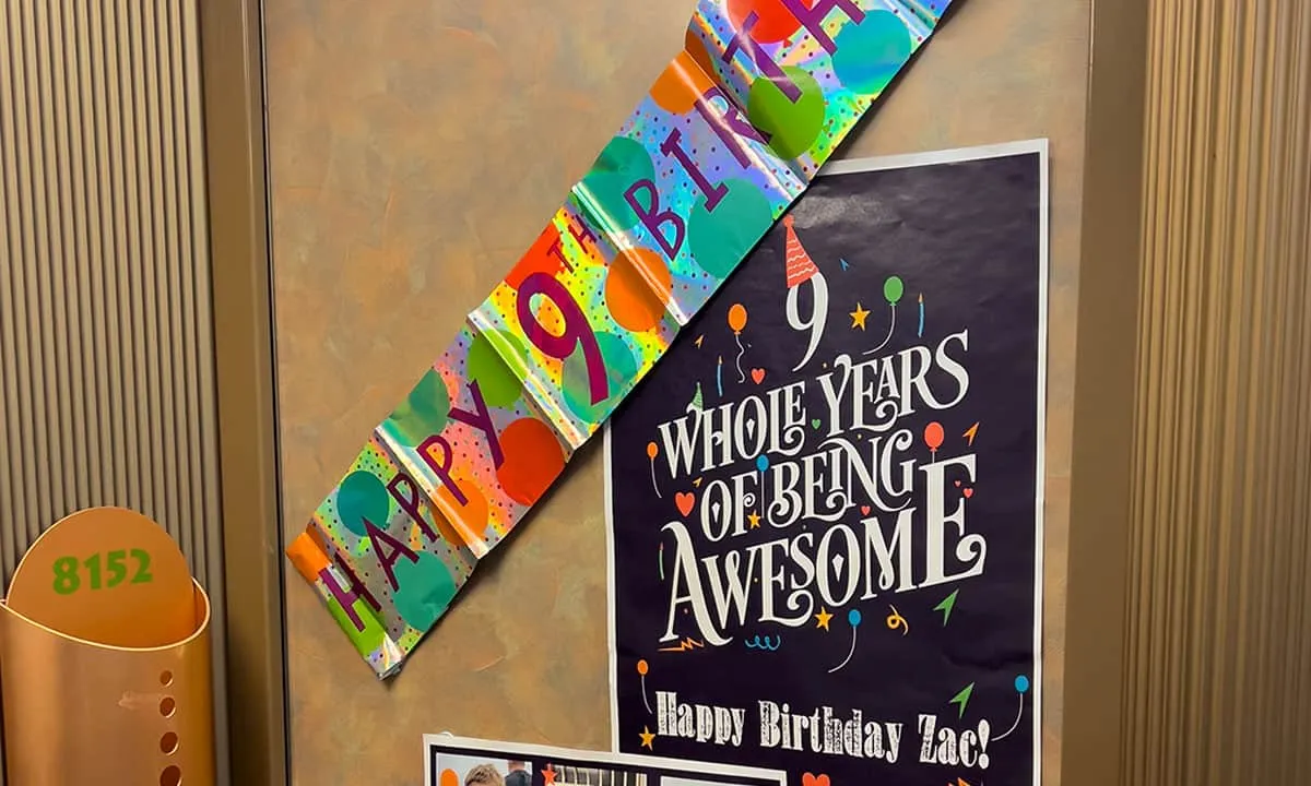 9396 personalized messages door