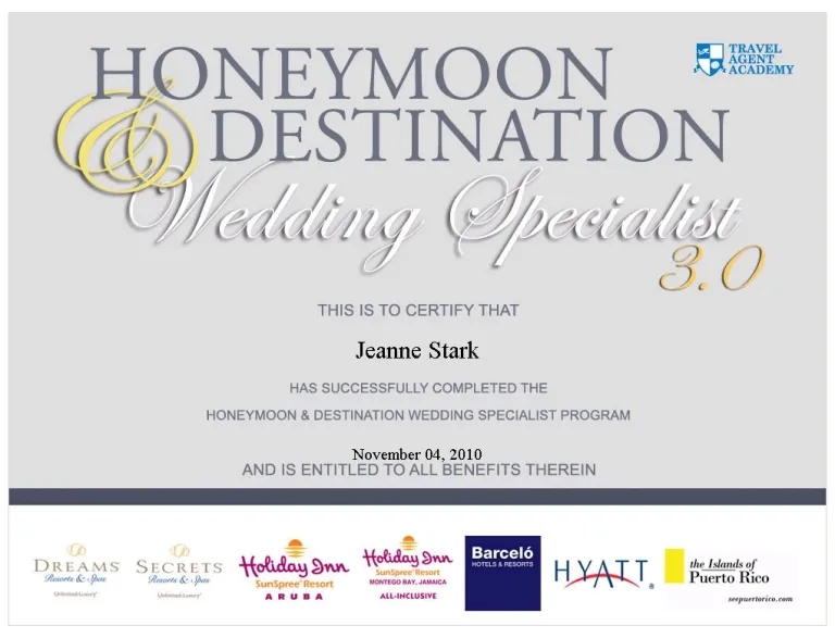 9452 destination wedding specialist